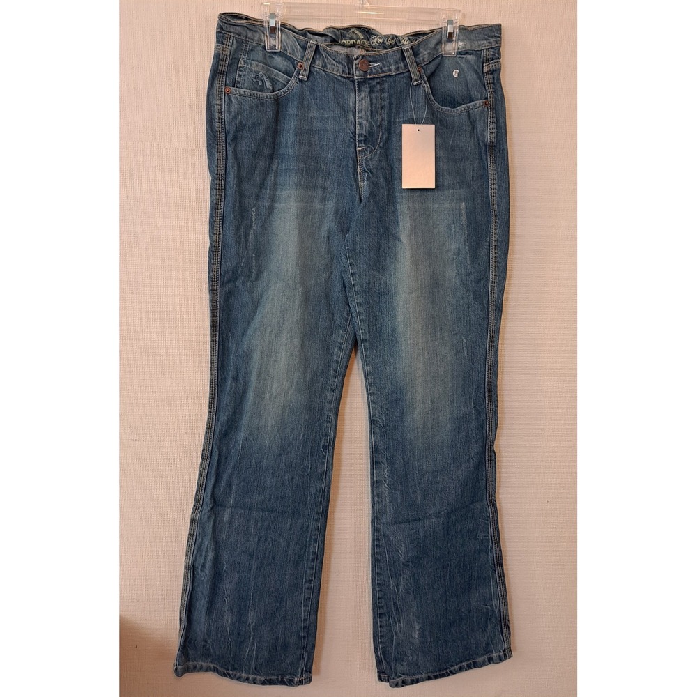 Jordache Premium Jeans Heather Slim Bootleg L Size 12 - 32" NWT 1436-442